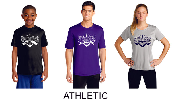 Spartans Wicking Tee- Youth, Ladies, Unisex sizes- 7 Designs