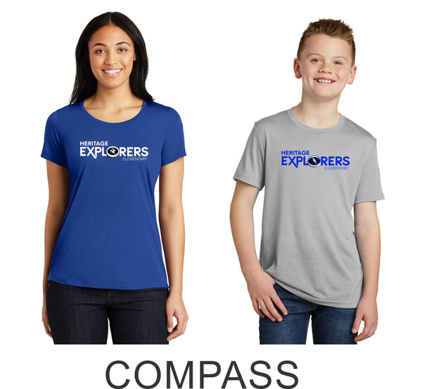 Heritage Wicking Tee- Youth, Ladies, Unisex sizes- 3 Designs