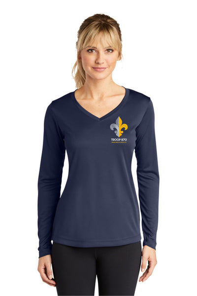 Troop 870 Long Sleeve Wicking Tee- Youth, Ladies, Unisex sizes