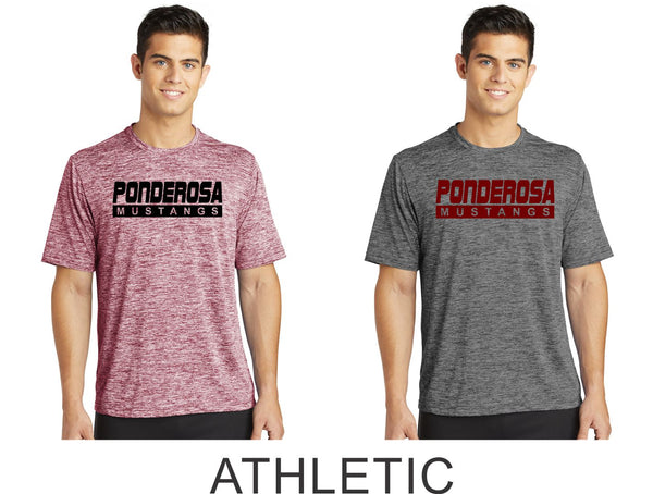 Pondo POMS Unisex Heather Wicking Tee- 4 Designs