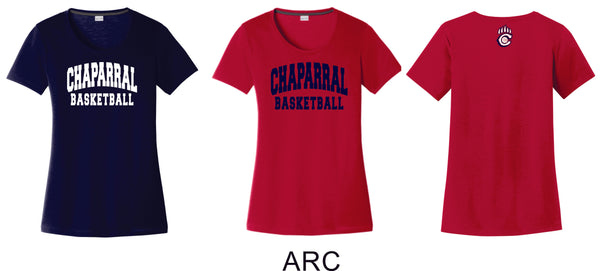 Chap Basketball Sport-Tek Ladies Wicking Tee - 4 designs