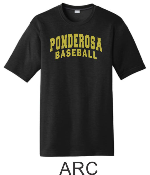 Pondo Baseball Cotton Touch Wicking Tee- 5 Designs