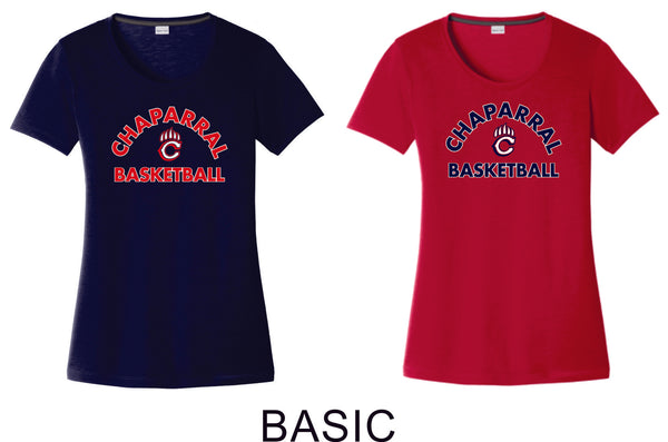 Chap Basketball Sport-Tek Ladies Wicking Tee - 4 designs