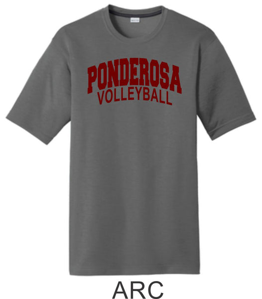 Pondo Volleyball Cotton Touch Wicking Tee- 4 Designs