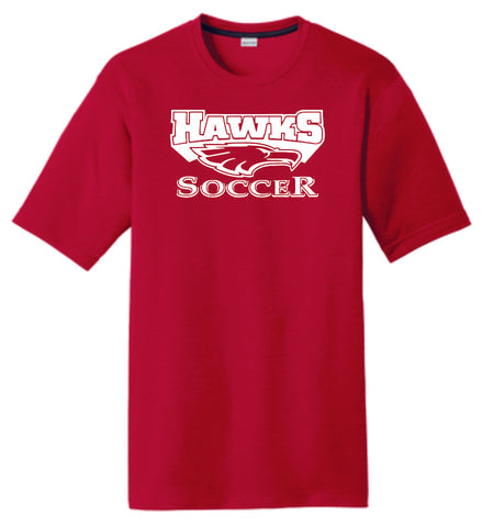 CO Hawks Soccer Sport-Tek Unisex Wicking Tee -Matte and Glitter