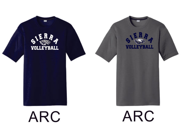 Sierra VOLLEYBALL Sport-Tek Unisex Wicking Tee -4 designs