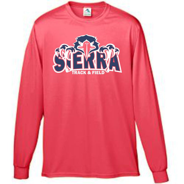 Sierra Track & Field LS Wicking Shirt- Eagle