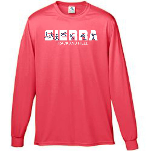 Sierra Track & Field LS Wicking Shirt- Events