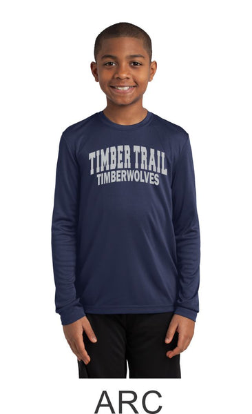 Timber Trail Long Sleeve Wicking Tee- Youth and Unisex sizes- 5 Designs