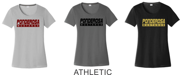 Pondo POMS Ladies Cotton Touch Wicking Tee- 4 Designs