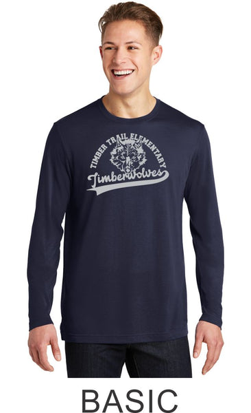 Timber Trail Long Sleeve Wicking Tee- Youth and Unisex sizes- 5 Designs