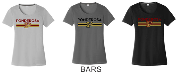 Pondo POMS Ladies Cotton Touch Wicking Tee- 4 Designs