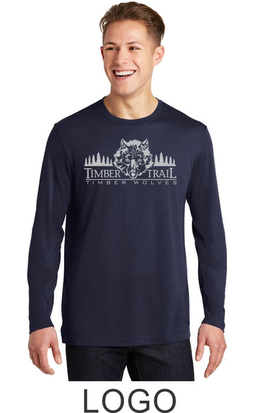 Timber Trail Long Sleeve Wicking Tee- Youth and Unisex sizes- 5 Designs