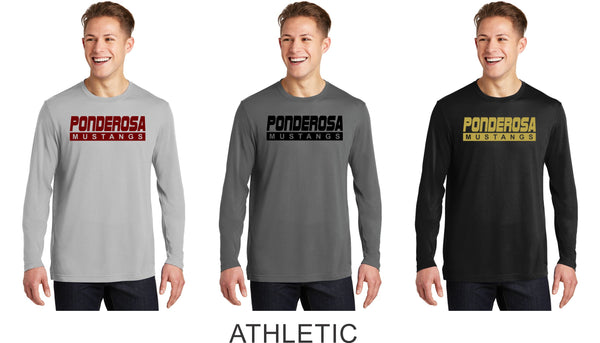 Pondo POMS Long Sleeve Cotton Touch Wicking Tee- 4 Designs