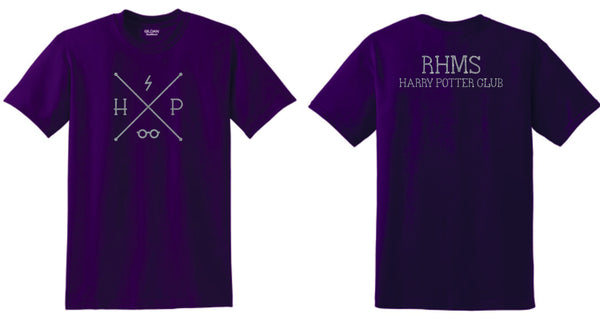 RHMS Harry Potter Club Basic Glasses Tee- Matte or Glitter