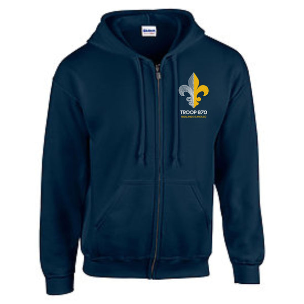 Troop 870 Full Zip Hoodie-Youth and Adult Sizes