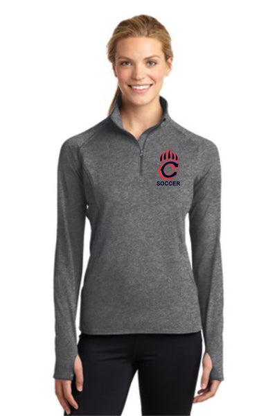 Chap Soccer Ladies Sport Wick 1/2 Zip Pullover