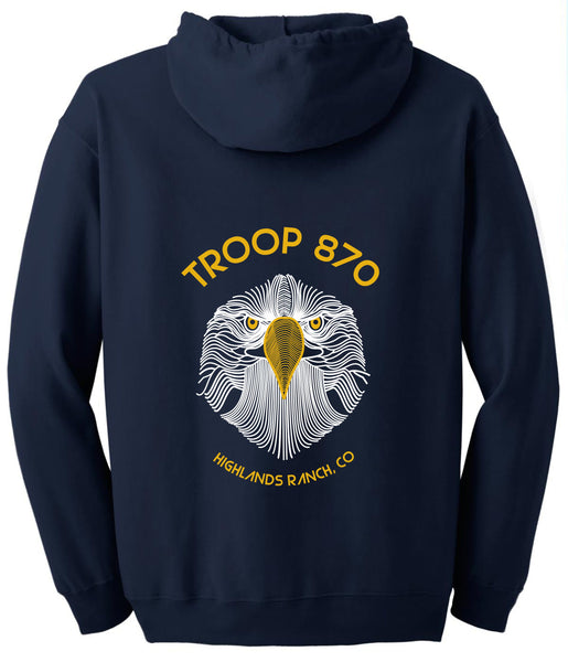 Troop 870 Full Zip Hoodie-Youth and Adult Sizes