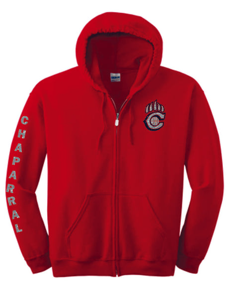 Chap Basketball Zip Up Hoodie- Matte or Glitter