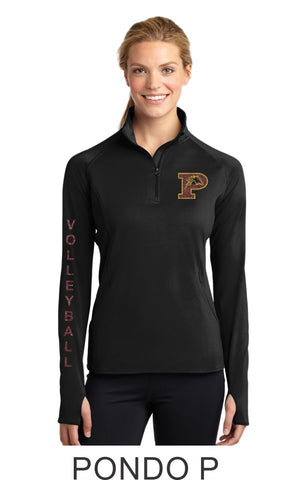Pondo Volleyball Ladies Sports Wik 1/4 Zip Pullover- 2 Designs